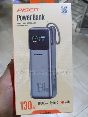 The Pisen Bolt 130W 20000mAh Power Bank (Model TP-D107)