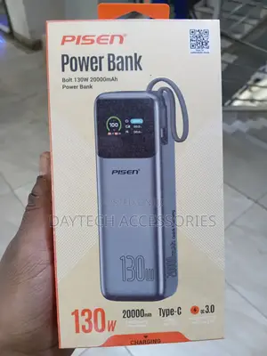 The Pisen Bolt 130W 20000mAh Power Bank (Model TP-D107)