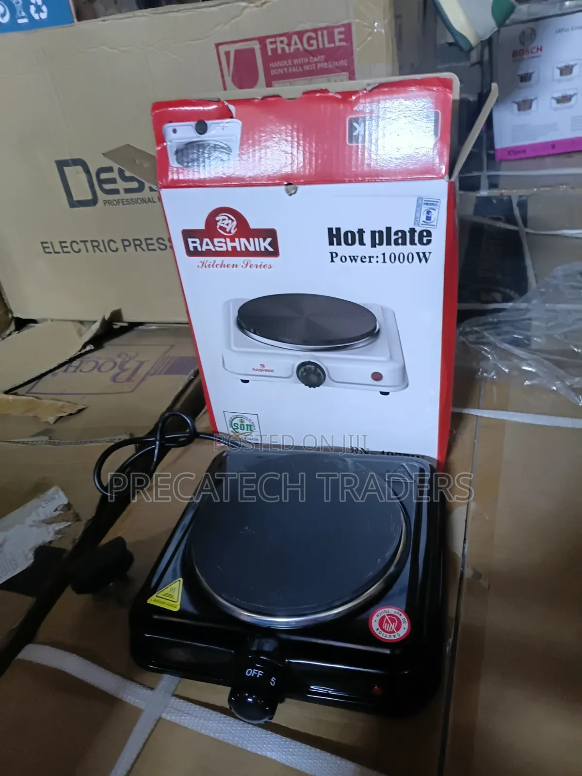 Rashnik Kitchen Hot Plate 1000W – Electric Cooker