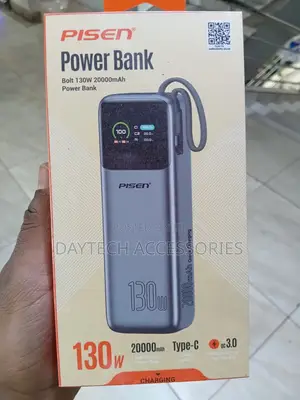 PISEN 130W 20000mAh Power Bank - Gray