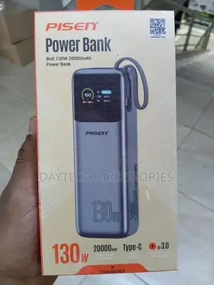 PISEN 130W 20000mAh Power Bank - Gray