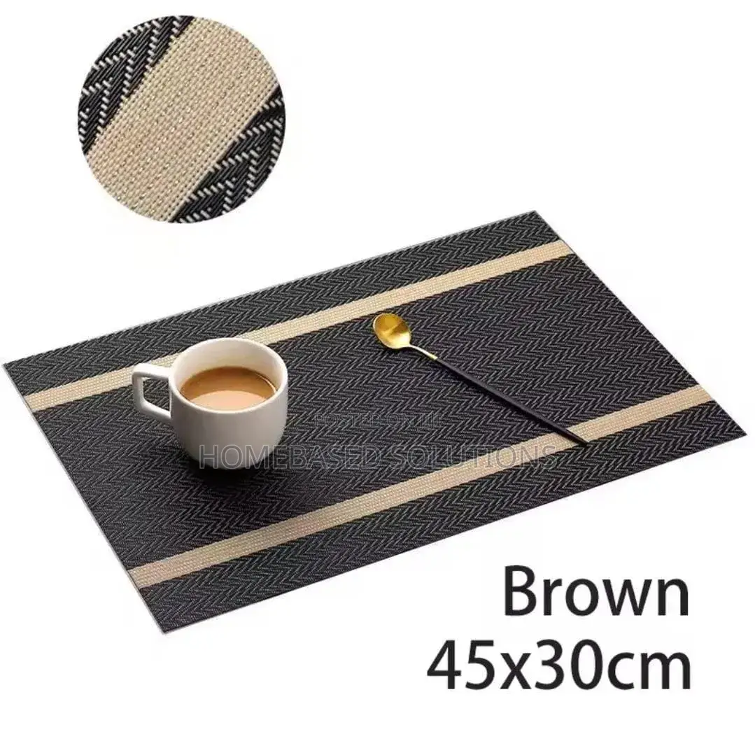 6pcs PVC Dining Table Mats Size : 45 Cm by 30 Cm