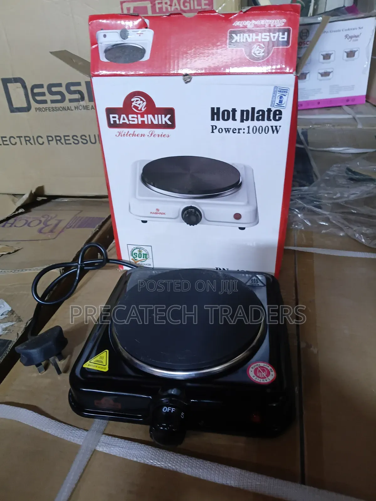 Portable Rashnik 1000W Hot Plate – Kitchen Cooker