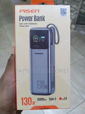 Pisen Bolt 20k mAh 130W Laptop PowerBank .