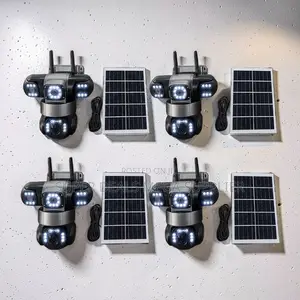 Smartphone View 20MP 4K Ultra HD 4G PTZ Triple Lens Solar Cameras