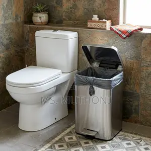 Bathlux 5L Stainless Steel Pedal Bin!