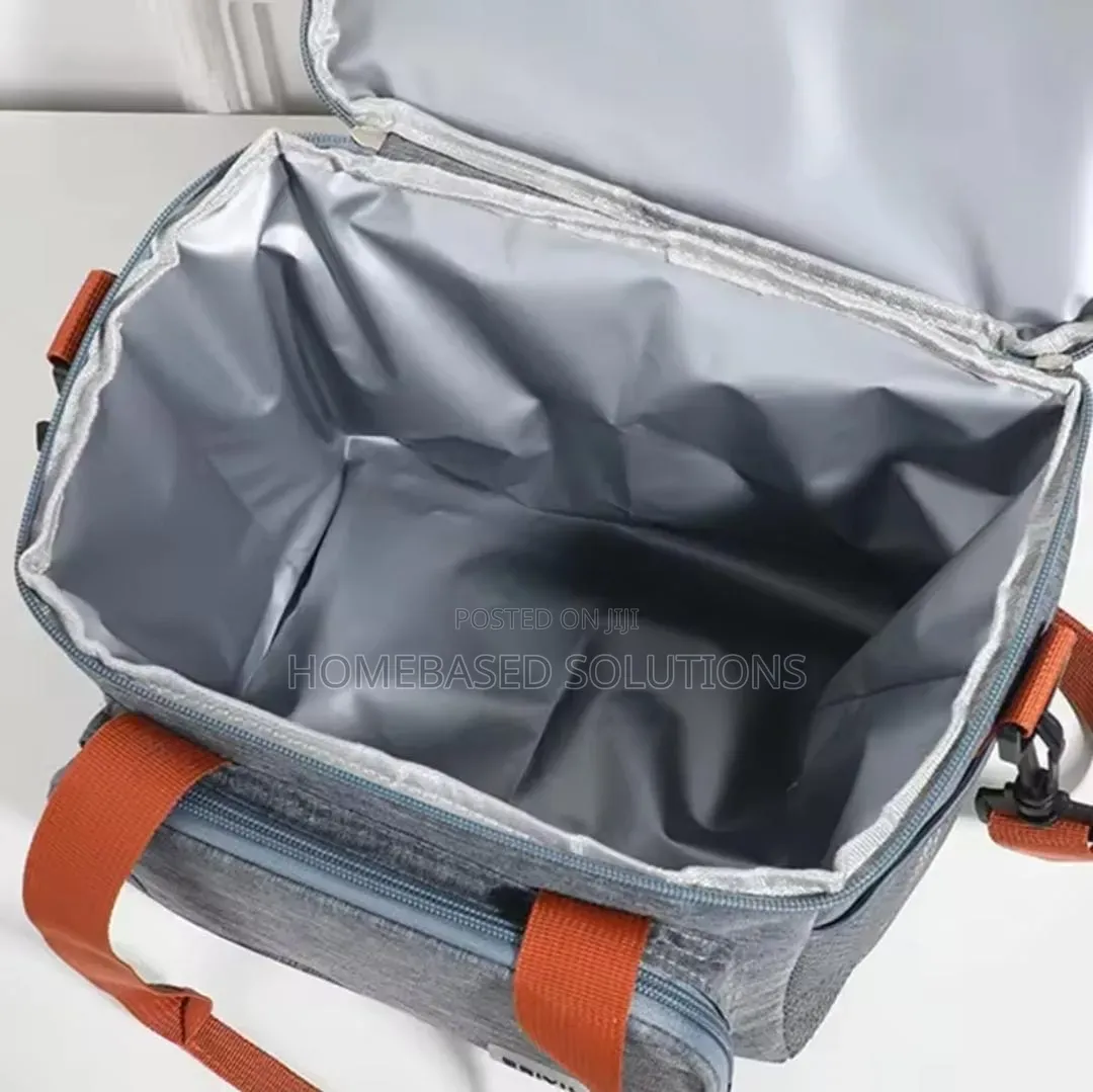 2 in 1 Compartment Insulated Thermo Lunch Bag