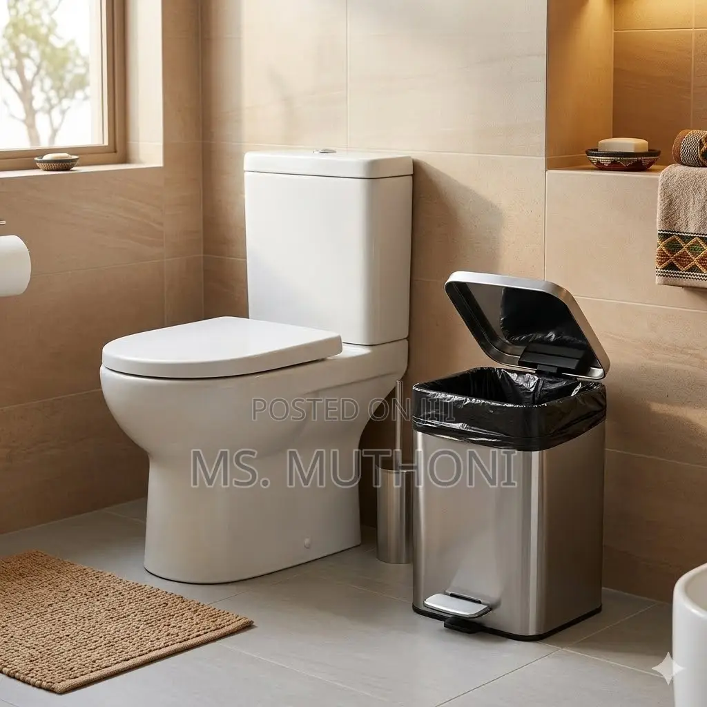 Handsfree Compact Size 5L Stainless Steel Pedal Bin