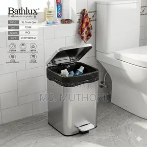 Handsfree Compact Size 5L Stainless Steel Pedal Bin