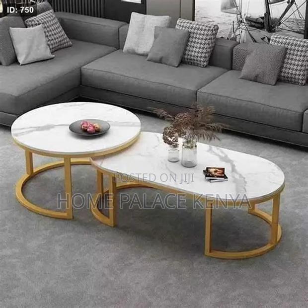 Coffee Table; Elegant Nesting Center Table Set for Modern Homes