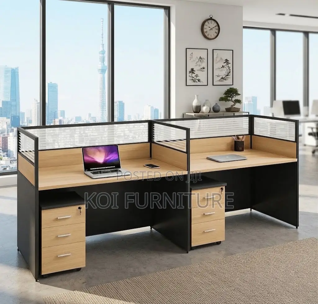 Office Workstation; Two Way Configure Straight Workstations
