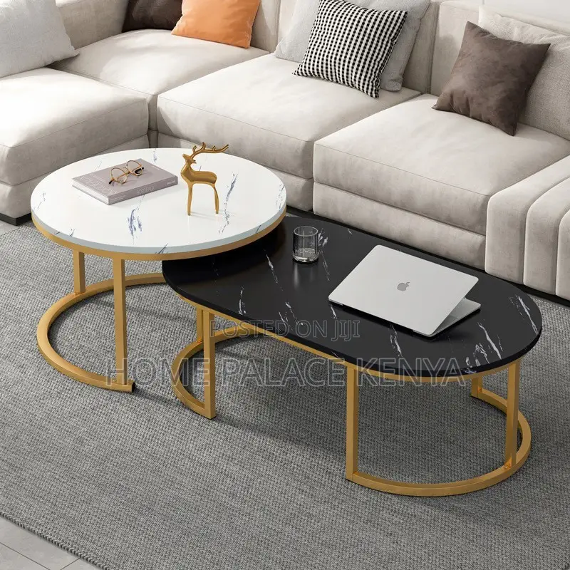 Coffee Table; Elegant Nesting Center Table Set for Modern Homes
