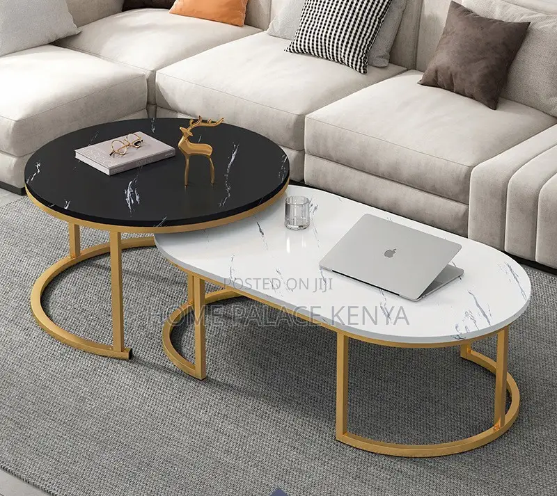 Coffee Table; Elegant Nesting Center Table Set for Modern Homes