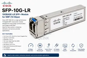 Cisco SFP-10G-LR, 10gbase-Lr SFP+ Module for SMF (10 Gbps)