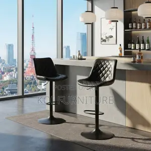 Barstools; Reclining Mid Backrest Leather Office Home Barstools