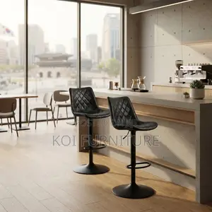 Barstools; Reclining Mid Backrest Leather Office Home Barstools