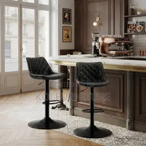 Barstools; Reclining Mid Backrest Leather Office Home Barstools