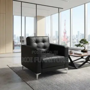 Office Sofa; Executive High End Leather Single Seater Sofa Sets