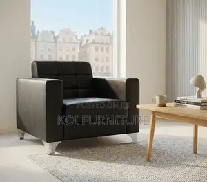 Office Sofa; Executive High End Leather Single Seater Sofa Sets