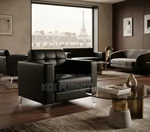 Office Sofa; Executive High End Leather Single Seater Sofa Sets