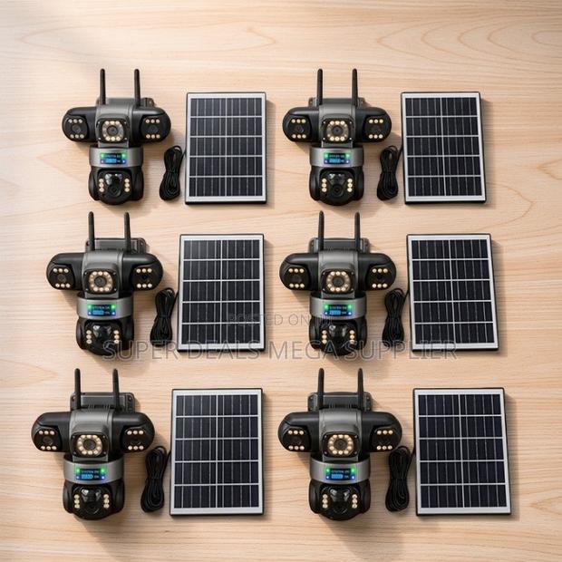 AI Tracking 20MP 4K Ultra HD 4G PTZ Triple Lens Solar Cameras - main view