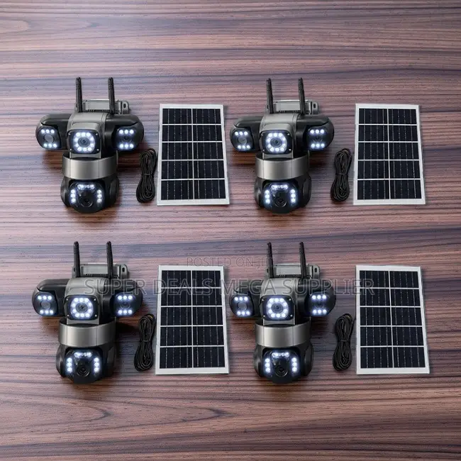 Smartphone Alerts 20MP 4K Ultra HD 4G PTZ Triple Lens Solar Cameras