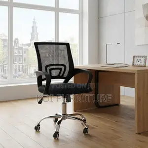 Office Chairs; Clerical Swivel Black Mesh Studies Chairs