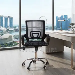 Office Chairs; Clerical Swivel Black Mesh Studies Chairs