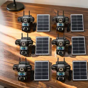 Detail Recognition 20MP 4K Ultra HD 4G PTZ Triple Lens Solar Cameras
