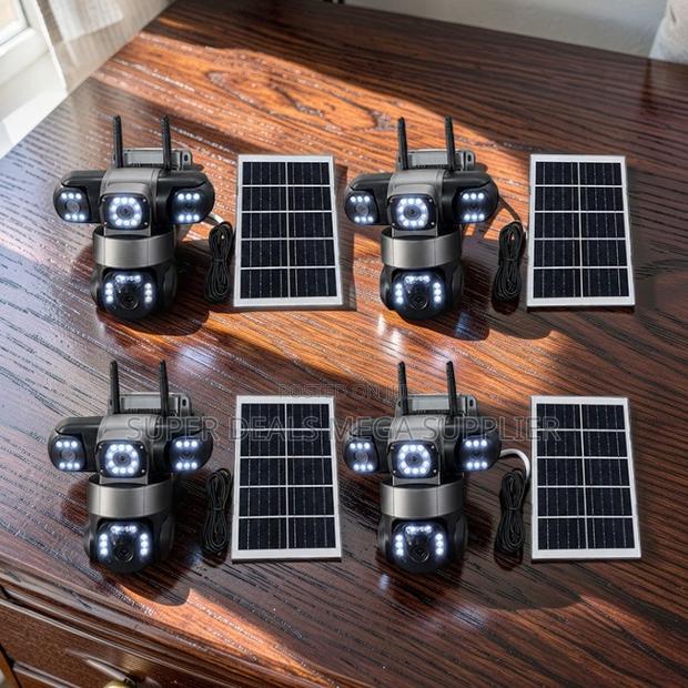 High Resolution 20MP 4K Ultra HD 4G PTZ Triple Lens Solar Cameras