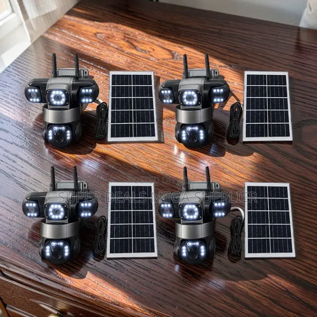 High Resolution 20MP 4K Ultra HD 4G PTZ Triple Lens Solar Cameras