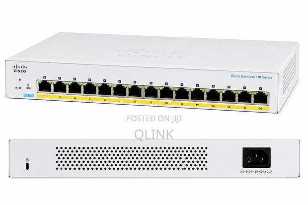 Cisco Business Unmanaged 16 Port Gigabit Switch – CBS110-16T-UK - main view