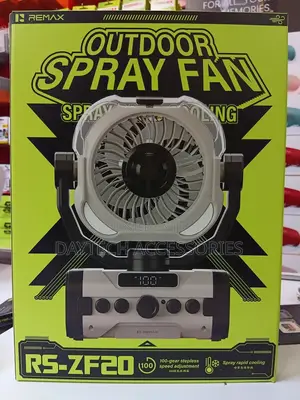REMAX RS-ZF20 Upgraded Outdoor Camping Fan, 100-Speed High-Definition.