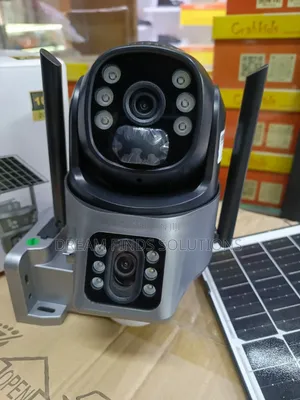 NEVER LOSE POWER! V380 Triple-Lens Solar Security Camera