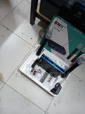 BNK BK701, a Professional VHF Dual-Channel Wireless Microphone System.