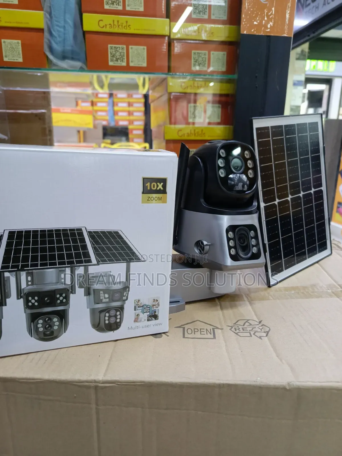 Next-Gen Surveillance: V380 Pro 3-Lens Solar Smart Camera