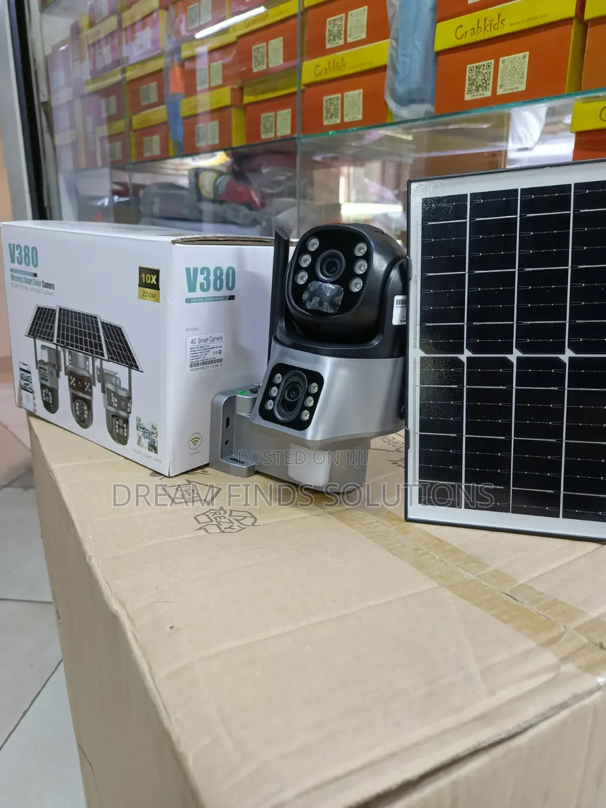 🌟 Next-Gen Surveillance: V380 Pro 3-Lens Solar Smart Camera
