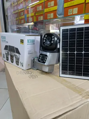 🌟 Next-Gen Surveillance: V380 Pro 3-Lens Solar Smart Camera