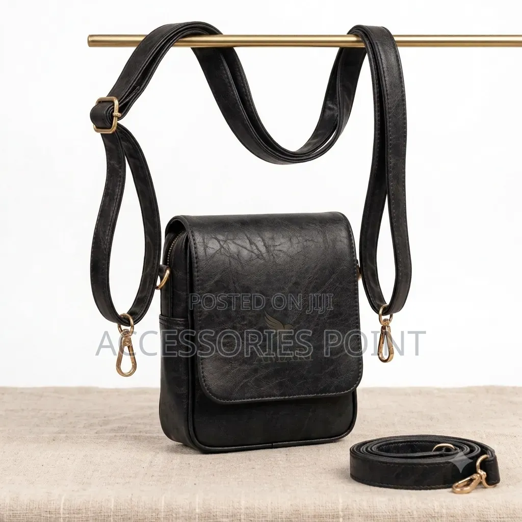 Amari Urban Mini Crossbody Sling — Premium Faux Leather Messenger Bag