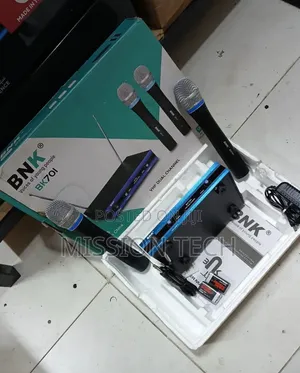 BNK **Professional** _VHF_ Dual-Channel Wireless Microphone System.
