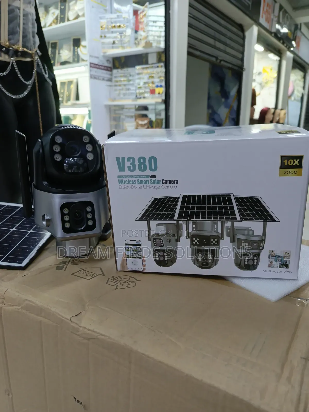 V380 Smart Solar PTZ Security System