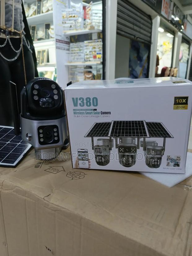 V380 Smart Solar PTZ Security System - main view