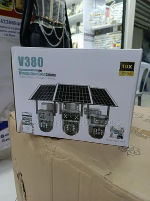 ❌ No Electricity Needed! V380 100% Solar Security Camera
