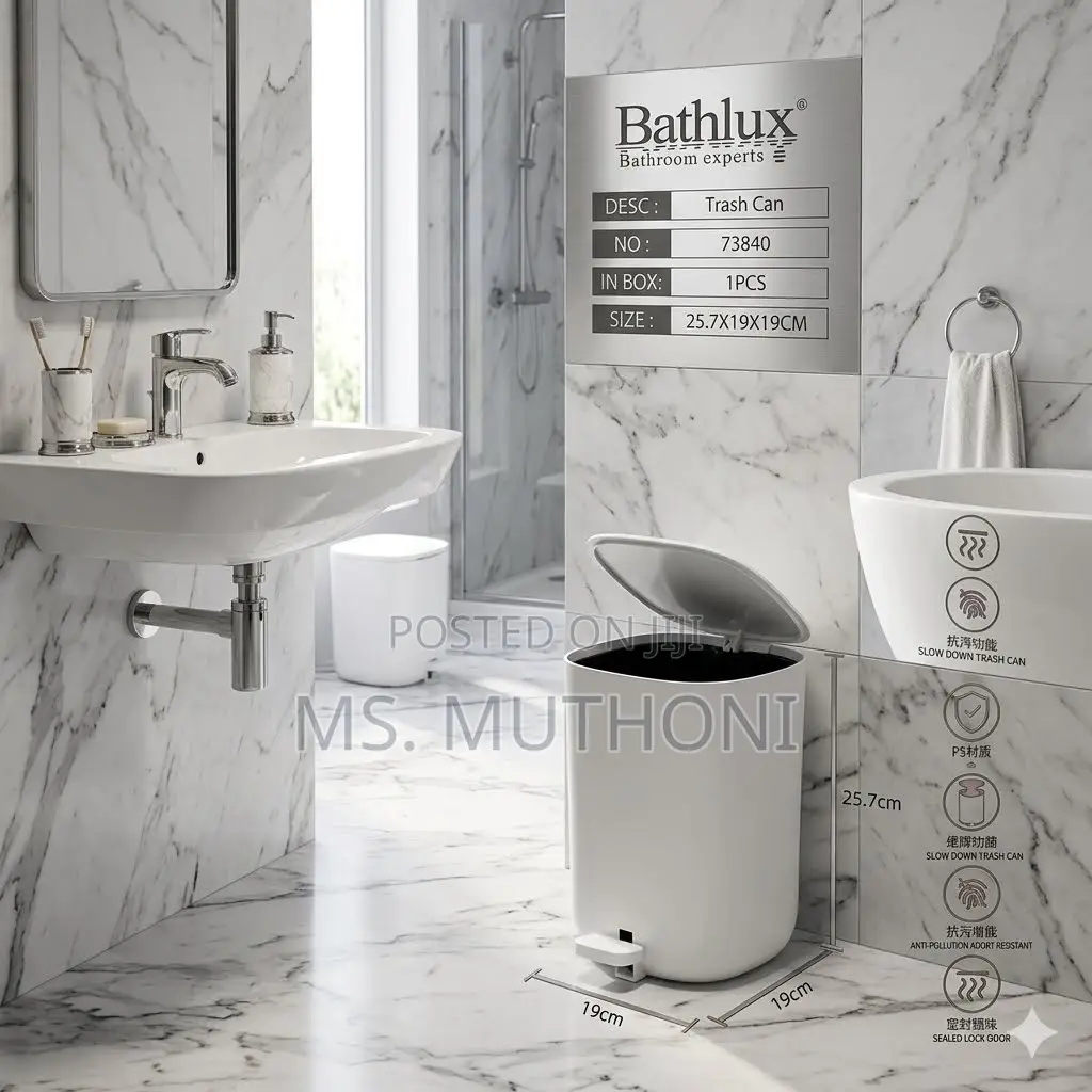Modern Bathrooms 🚽 5 L 🗑 Pedal Bin