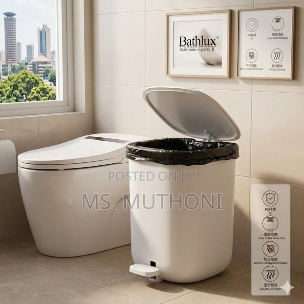 Modern Bathrooms 🚽 5 L 🗑 Pedal Bin - thumbnail 2