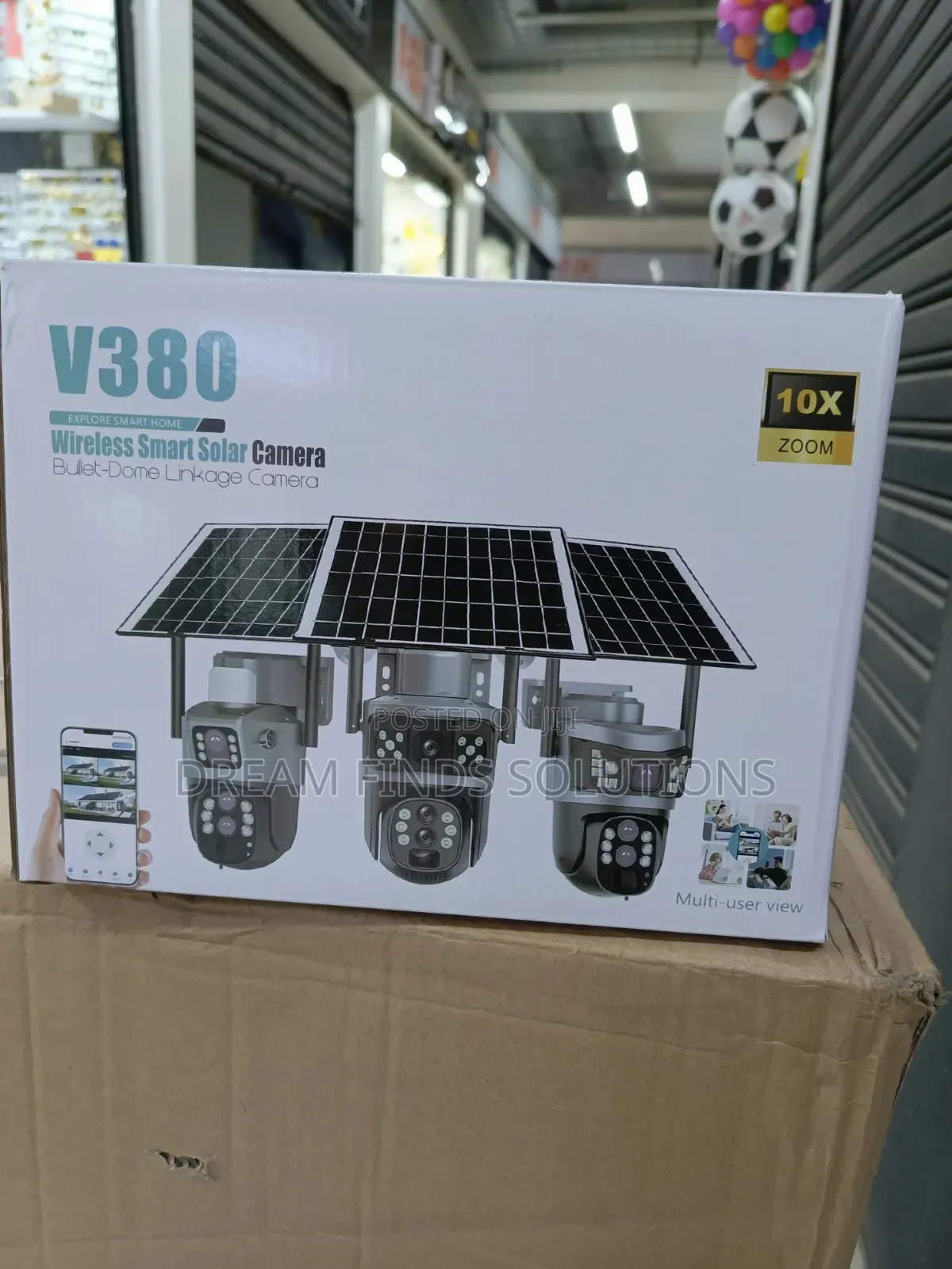 Blackout-Proof Security V380 Triple-Lens Solar Camera...