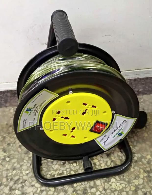 50meters 2.5 Heavy Duty Power Extension Cable Cord Reel