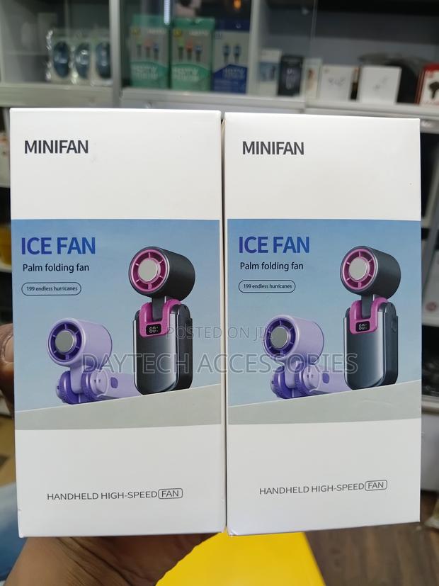 Rechargeable & Foldable Handheld Turbo Fan. - thumbnail 2
