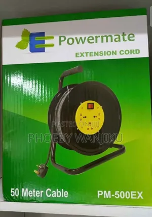 50meters 2.5 Heavy Duty Power Extension Cable Cord Reel