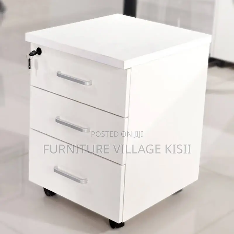 Office Cabinet; 3- Drawer File Cabinet With Pedestal